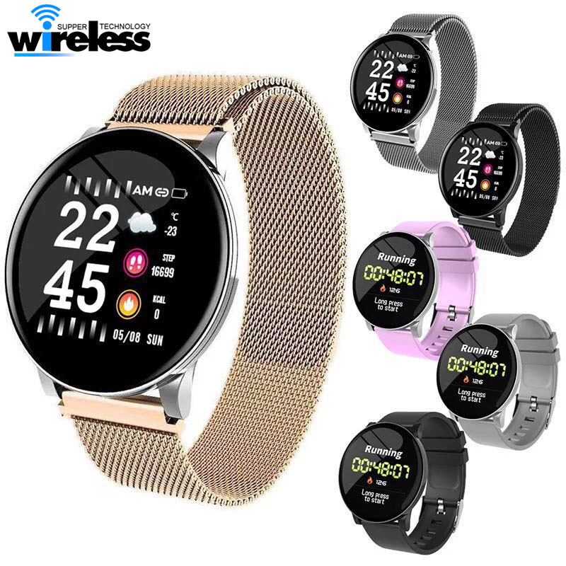 

W8 Smart Watches Android Watches Men Fitness Bracelets For Women Heart Rate Monitorof Sport Watch for phones with Retail Box