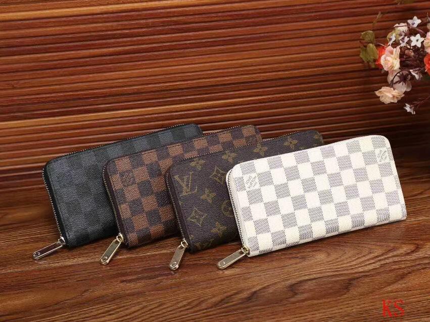 

New Fashion Women Wallets Clutch bag Luxury Men Long Wallets High Quality Leather Lady Wallet Purse With Box, Picture