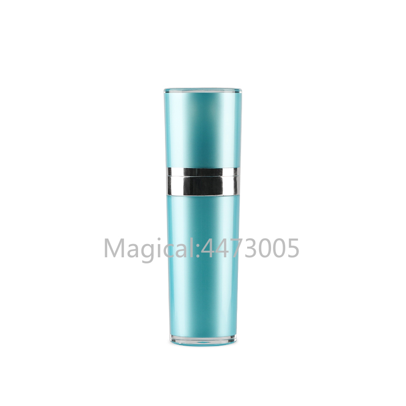 

20pcs 30ml Empty Blue Acrylic Cone Lotion Pump Bottle,DIY Refillable Professional Travel Containers,Portable Emulsion Package