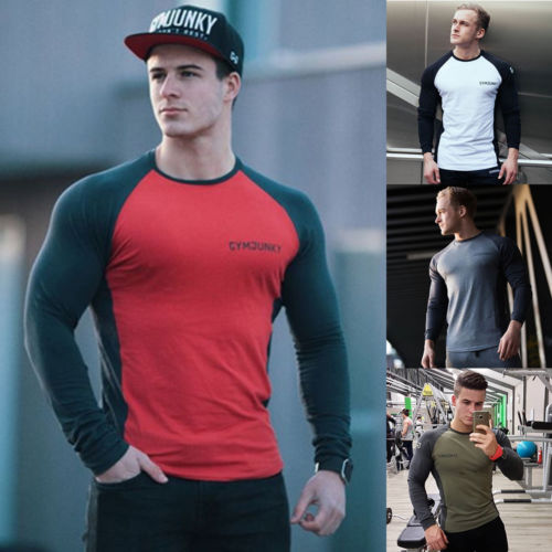

Men's Gym Muscle Bodybuilding Cotton Sport Fit Fitness Casual T-shirt Tee