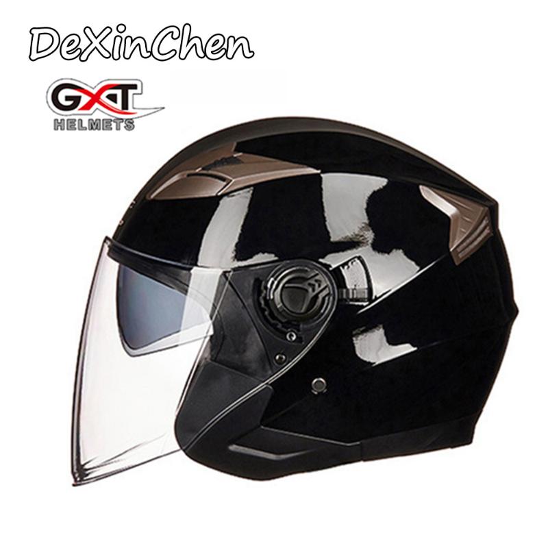 

NEW Genuine GXT Half Open Face Helmet Four Seasons Double Visor Motorcycle Helmet Casco Motorbike Capacete Riding Moto, G708-7