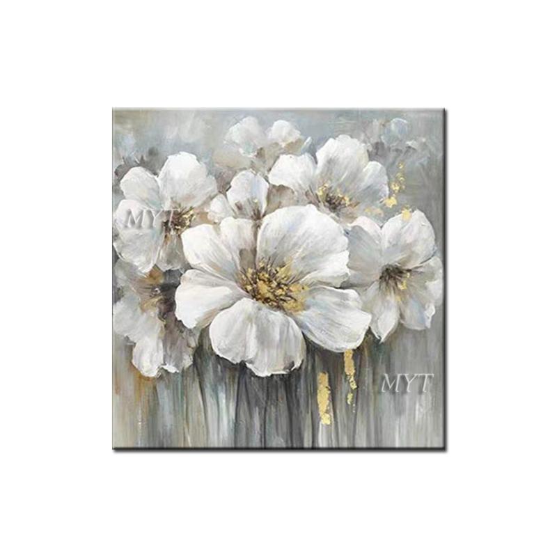 

Frameless Several Flowers Handmade Oil Painting Wall Pictures Canvas Art Decor Oil Painting On Canvas For Home Decor Unframed