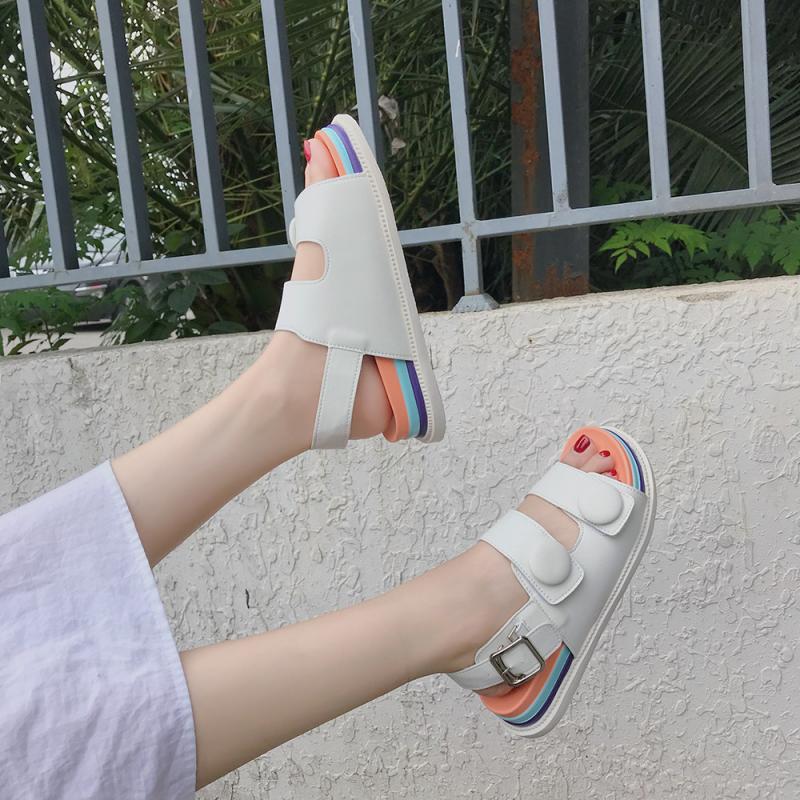 

CINESSD Platform Sandals Woman Slippers Female Shoes Women Sandals 2020 Rome Summer Shoes Woman Sandale Femme Sandles Women New, Black