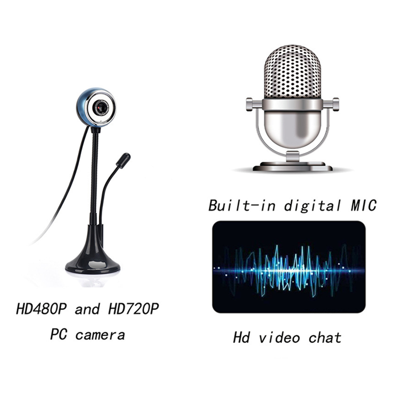 

High Pole Camera Webcams Built In Digital Microphone Manual Adjustment Computer Camera Computer Peripherals Video Conference