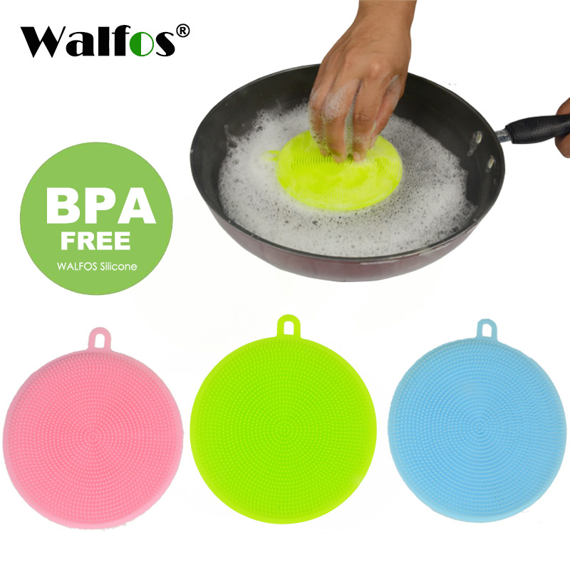 

1pcs Magic Cleaning Brushes Silicone Dish Bowl Scouring Pad Pot Pan Wash Brushes Cleaner Kitchen Accessories Dish Washing Brush