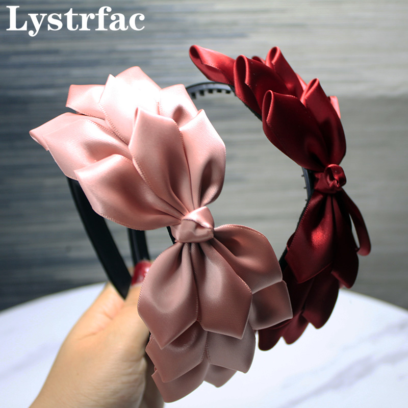 

Lystrfac New Korean ins Fabric Handmade Phoenix Headband for Women Simple Cloth Hairband Hair Loop Ladies Hair Accessories