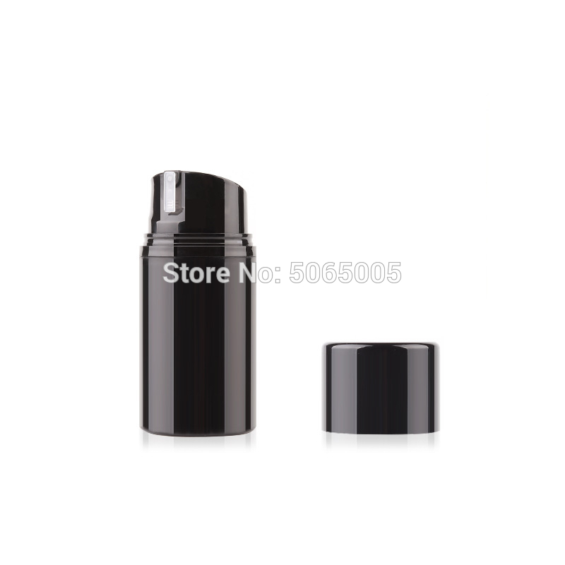 

30ml 50ml 100ml 150ml Black Airless Vacuum Bottle Press Pump Lotion Cream Serum Empty Cosmetic Bottle Containers high quality