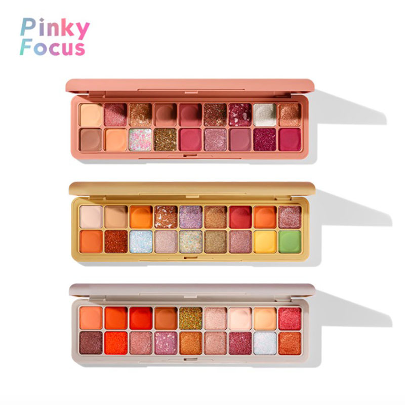 

18 Colors peach pigment eye shadow palette glitter sombra de ojos palet iluminador maquillaje ojos sombras ombretto wholesale, 301