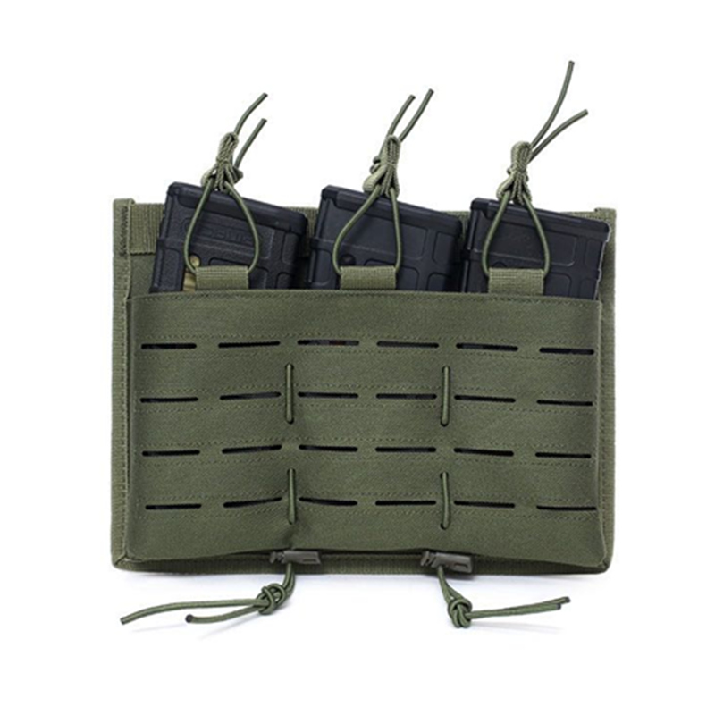 

Tactical MOLLE Panel Triple Mag Pouch Hunting Pouch Tactical Vest Magazine Hunting For JPC CPC AVS Vest, Bk