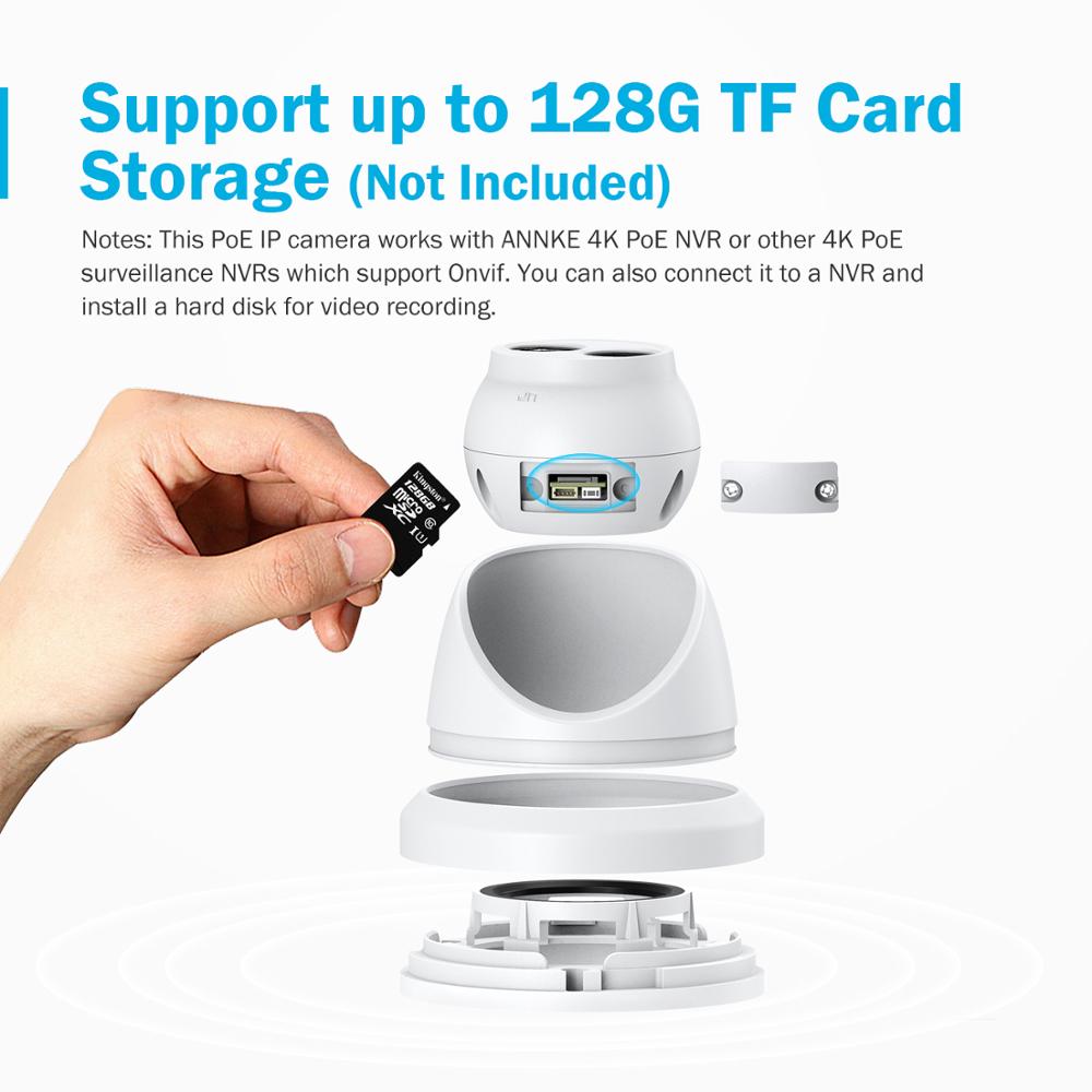 

4PCS Ultra HD 8MP POE Camera 4K Outdoor Indoor Weatherproof Security Network Dome EXIR Night Vision Email Alert CCTV Kit