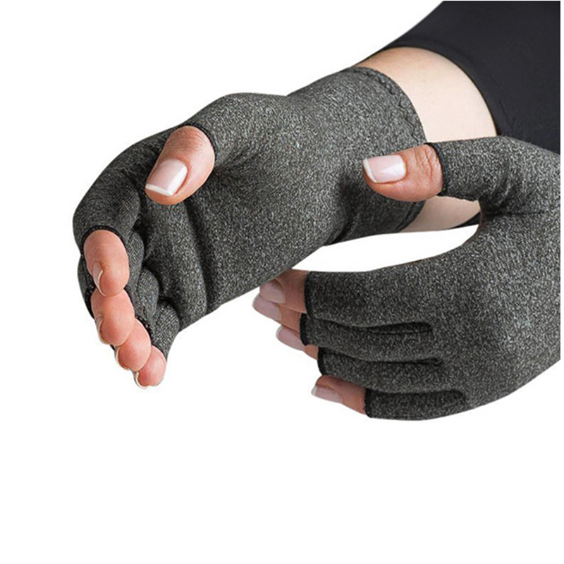 

1 Pair Hand Arthritis Gloves Therapeutic Compression Unisex Circulation Grip Arthritis Gloves Sport Palm Protect Wrist Support, As pic