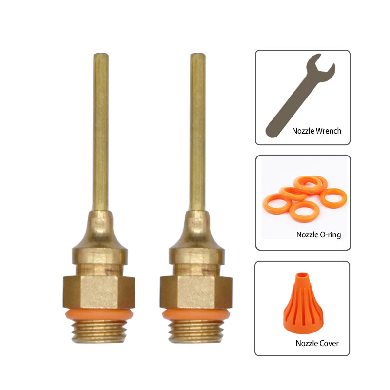 

1.5x55mm1.8x55mm Hot Melt Glue Gun Nozzle Small-bore Nozzle Long Copper with Gum cover Glue Gun Replaceable Accessories