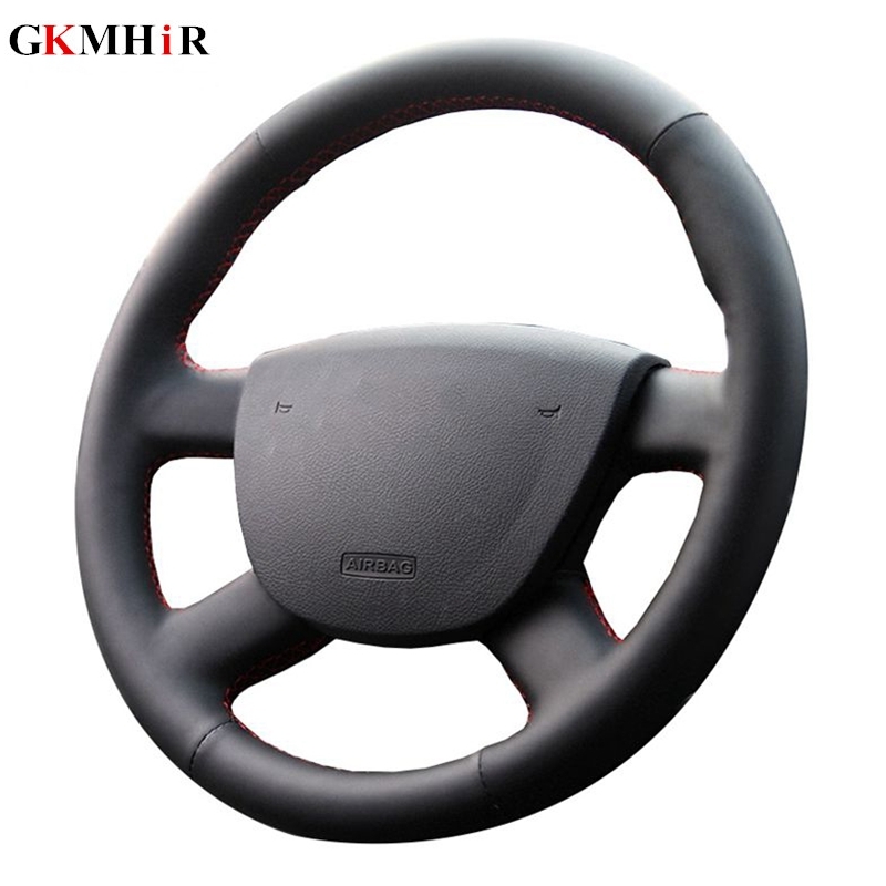 

Black Artificial Leather Car Steering Wheel Cover for Focus 2 2005-2020 Special hand-stitched Steering Covers