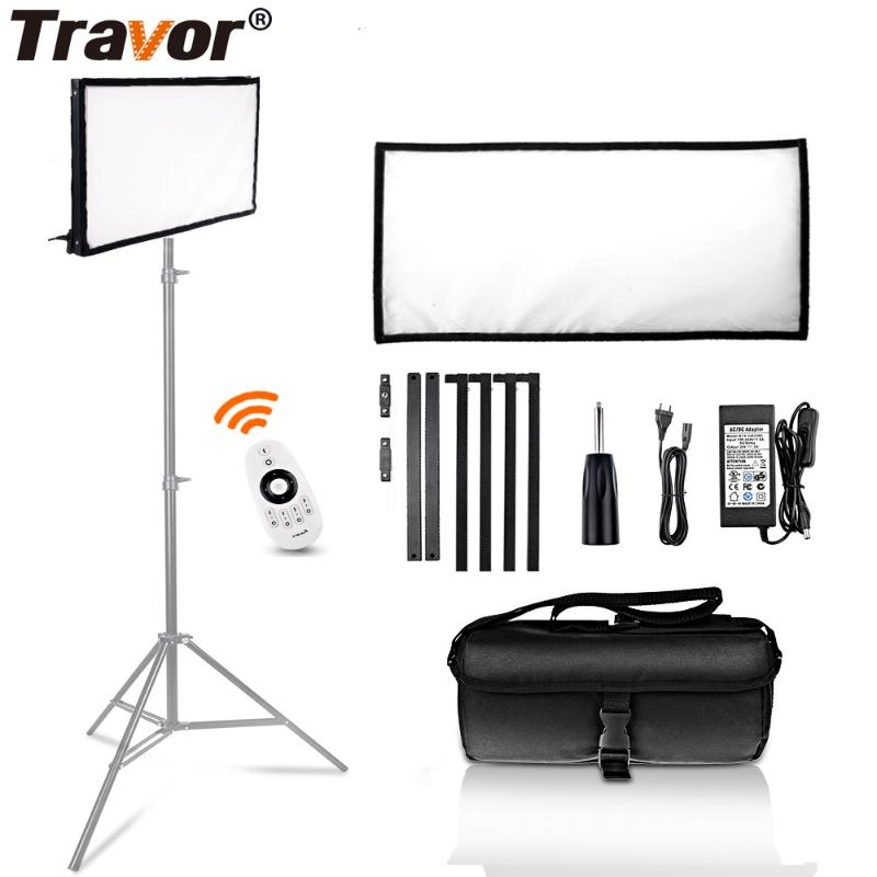 

Travor LED Video Light FL-3060 Flexible Panel Light 30*60CM Daylight 5500K For Studio Photography With 2.4G Remote Control