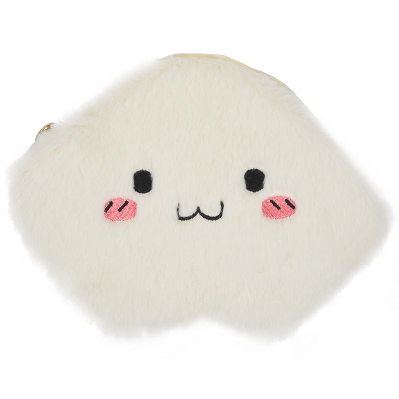 

Women's Cloud Plush Chain Handbag Shoulder Bag Purse -White