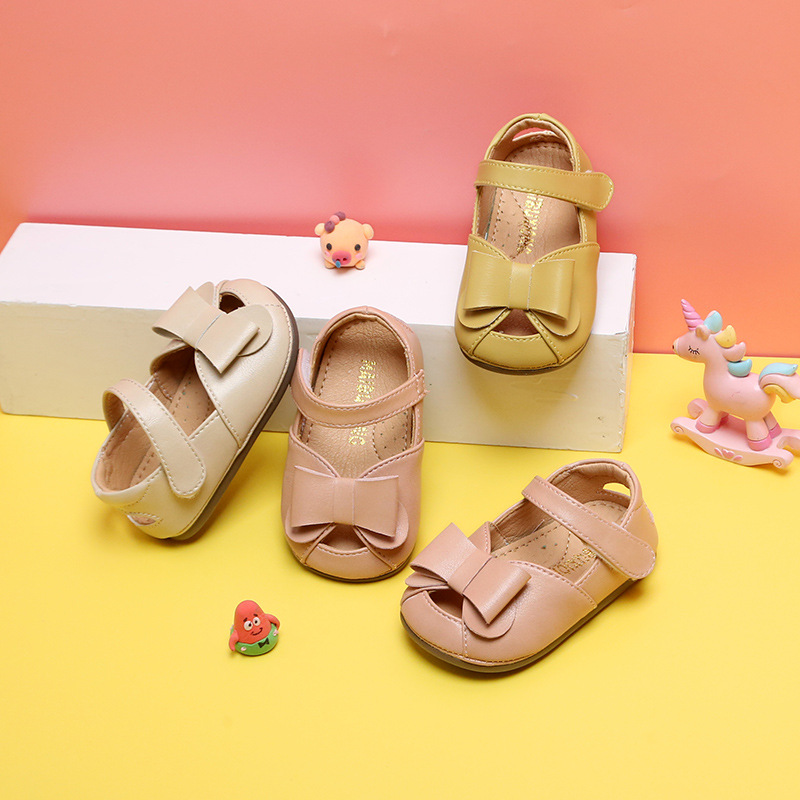 

Baby Shoes Bows Spring and Summer -2 Years Old Soft Bottom Infant Shoes 1-3 Princess Toddler, Pink