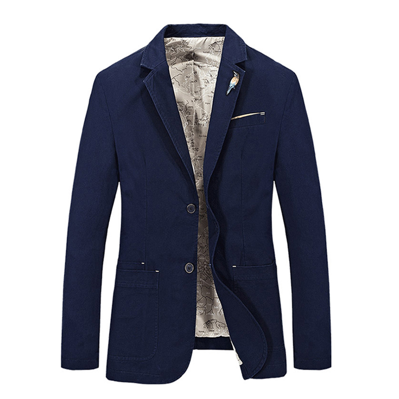 

Leisure Blazers Men 2020 Spring Autumn Style Plus Size -4XL Mens Blazer Suit Casual Jacket Man Thin Coat Blazer Masculino, Black