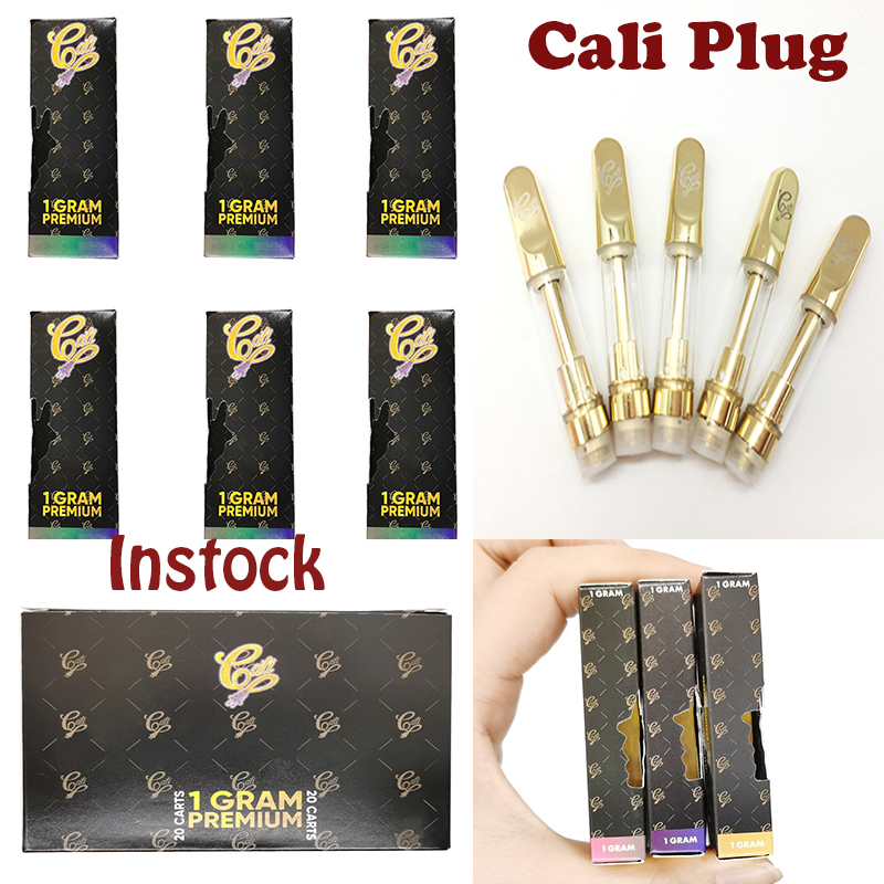 

Cali Plug Cartridges Packaging Vape Pen Atomizer 1ML 0.8ml Instock Glass Tanks GOLD 510 thread Vaporizer Electronic Cigarettes Vapes Carts