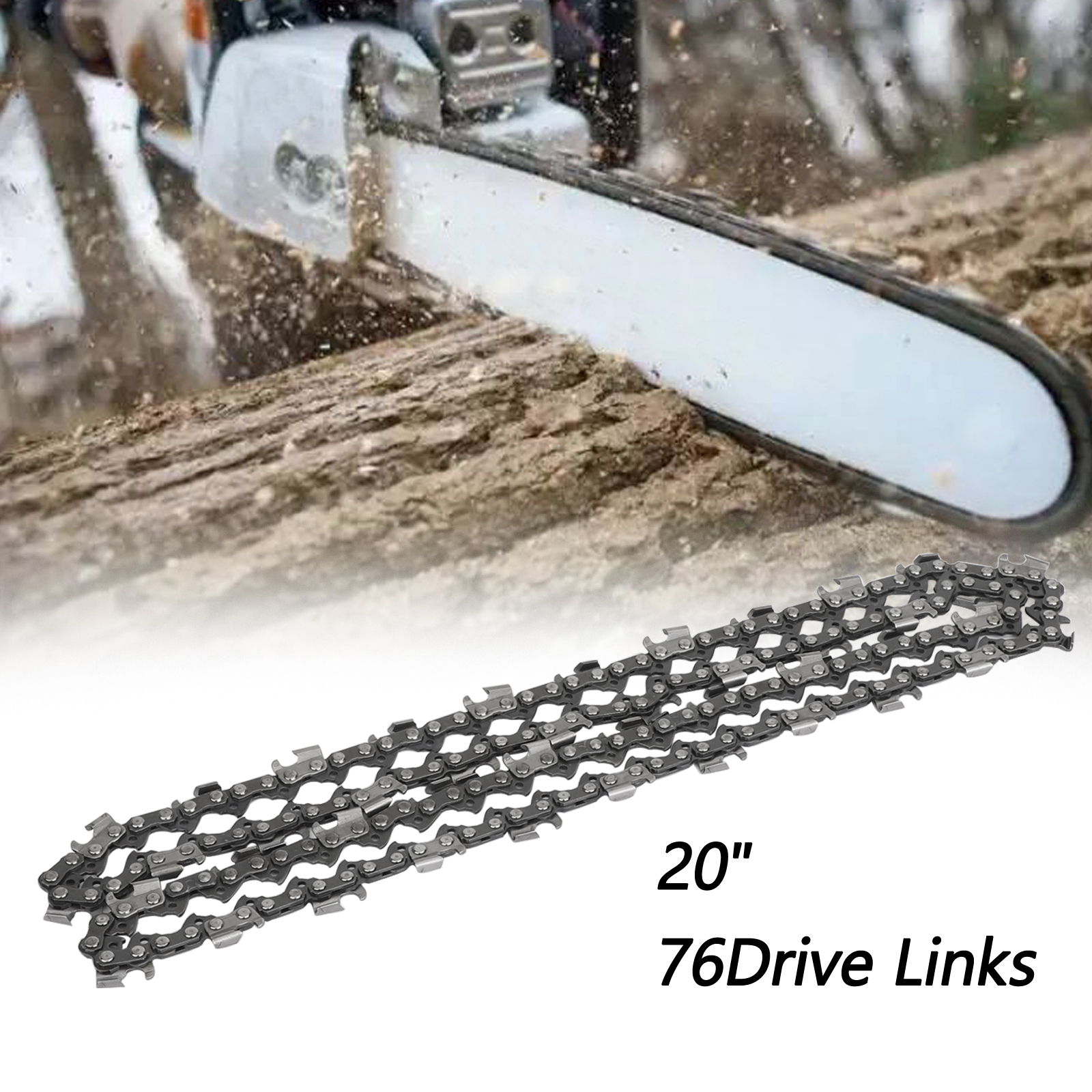 UpStart Components 2 unidades de repuesto de cadena de motosierra de 18 pulgadas semicincel para motosierra McCulloch 1839NAV 45,7 cm, paso de 3//8 pulgadas, calibre de 0.050 pulgadas, 60 eslabones