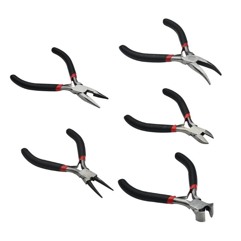 

5Pcs Portable Jewelry Making Pliers Multifunctional Wire Crimping Cable Cutters