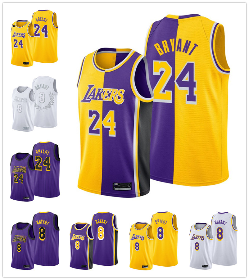

Los Angeles Lakers Kobe Bryant Men's Gold Icon 2019-20 Yellow City Basketball Jersey, Black