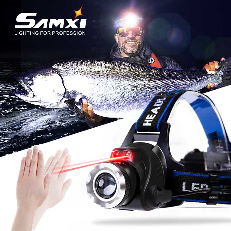 

2020 IR Sensor T6/L2/V6 Headlamp USB Charger HeadLight Induction LED Headlamp For Camping Fishing as Rechargeable LED