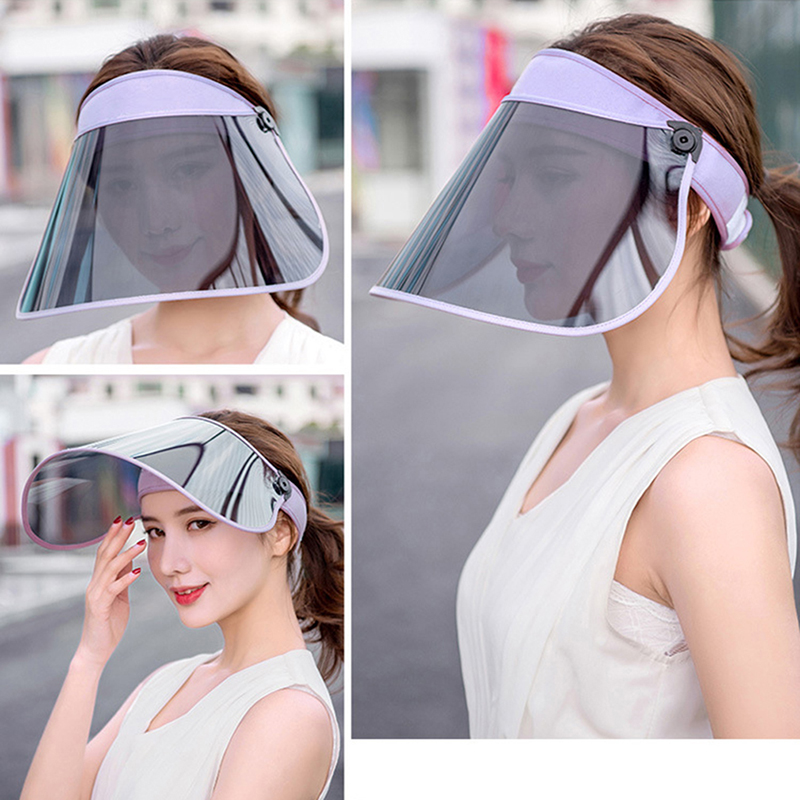 

Summer Women Sun Hat Visor Empty Top Wide Large Brim Foldable Female Casual Beach Travel Riding Protection Face Sunscreen Cap, Black