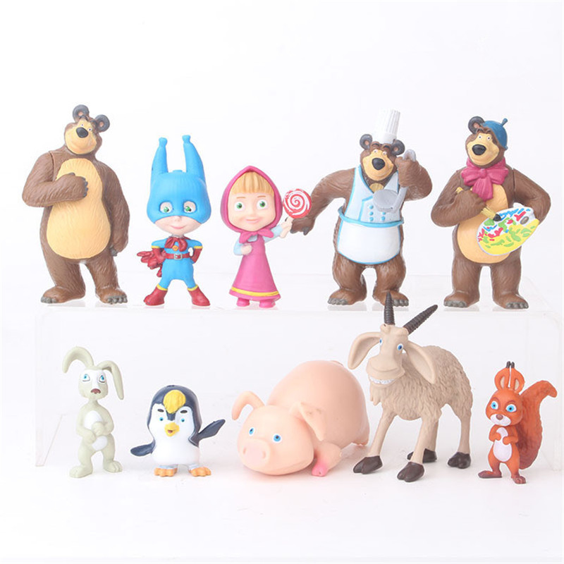 masha and bear doll set