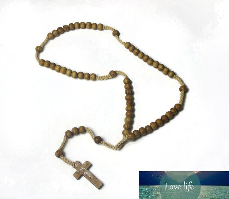 Commercio all/'ingrosso 12 pz in scatola ( Bambin Gesù Profumo Di Legno Rosario Bead Collane USA