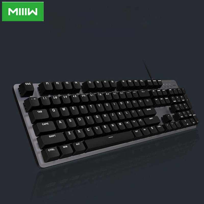 

MIIIW 600K Mechanical Gaming Keyboard Backlit 104 Keys Red Switch 6 Mode Backlight USB Wired Russian Keyboard Gamer for