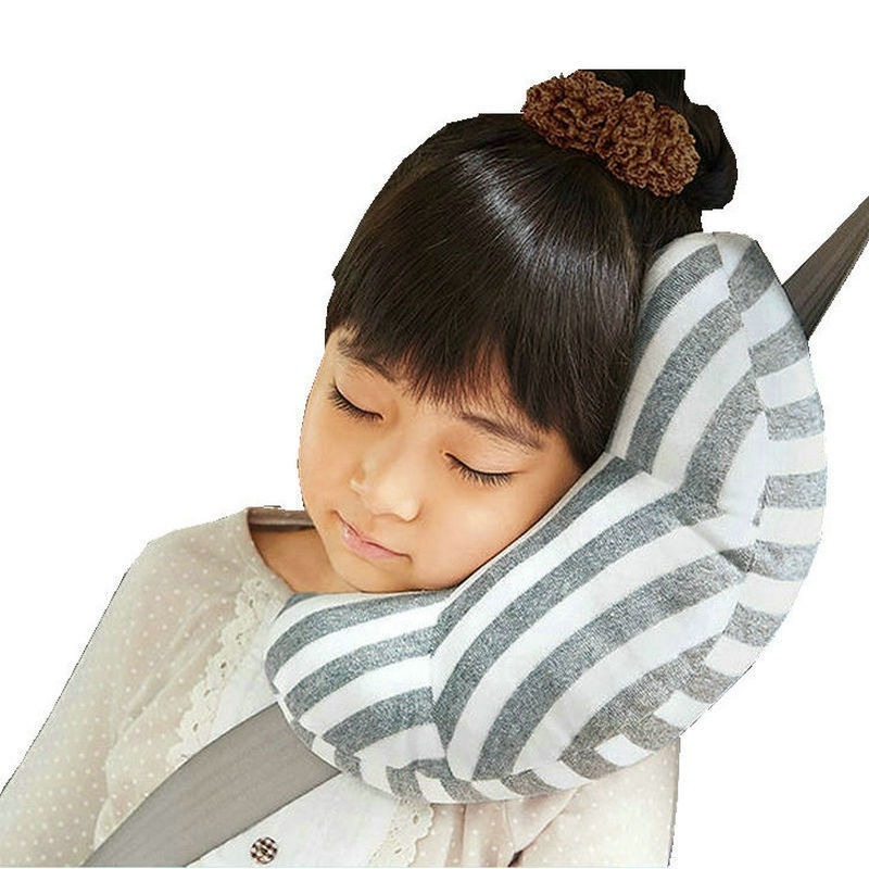 

Baby Safe Strap Car Seat Belts Pillow Moon Striped Stroller Soft Headrest Children Safety Belt Head Shoulder Neck Protect Pillow