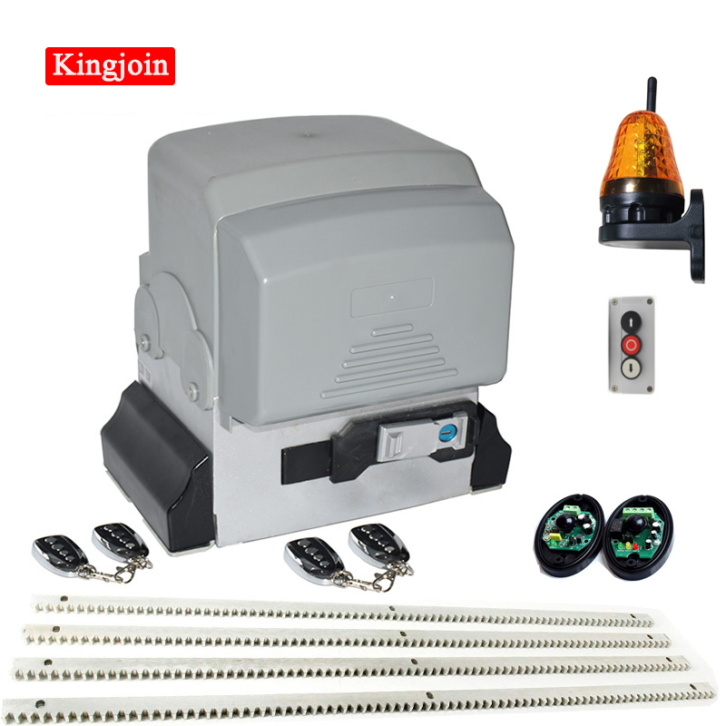 

High quality 1000W 2500kg Automatic GSM Sliding Gate Opener motor kit 8m racks Hardware with keyfobs for Sliding Gates Up to