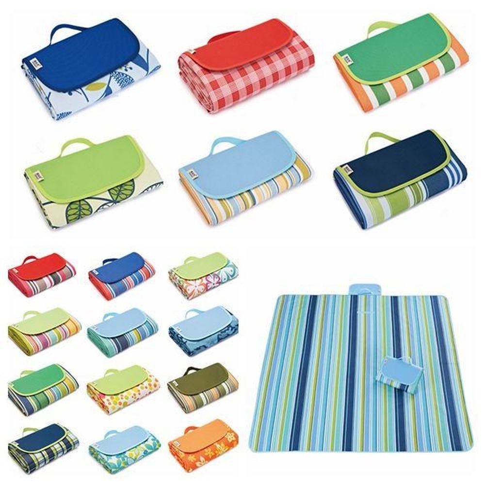 

145*180cm Outdoor Sport Picnic Camping Pads Portable Folding Mat Beach Mat Oxford Cloth Sleeping Carpets Tapis De Camping Pique-Nique, As pic