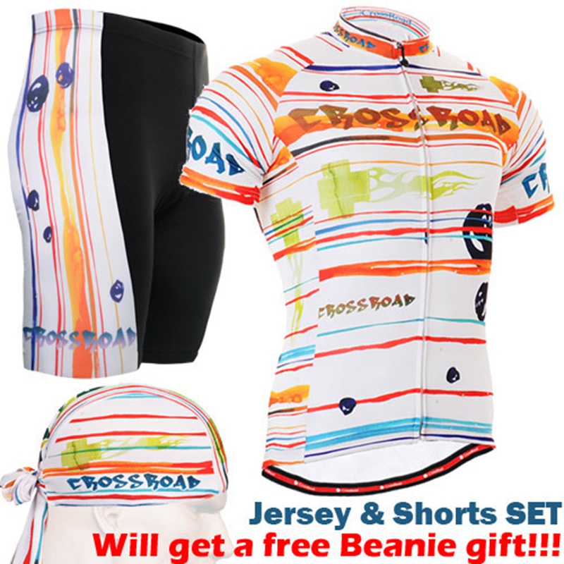

2020 cycling summer sets colorful male Pro Cycling Jersey Shorts Set Breathable Ciclismo Jerseys MTB Bicycle Clothes Ropa Suit, As picture showed
