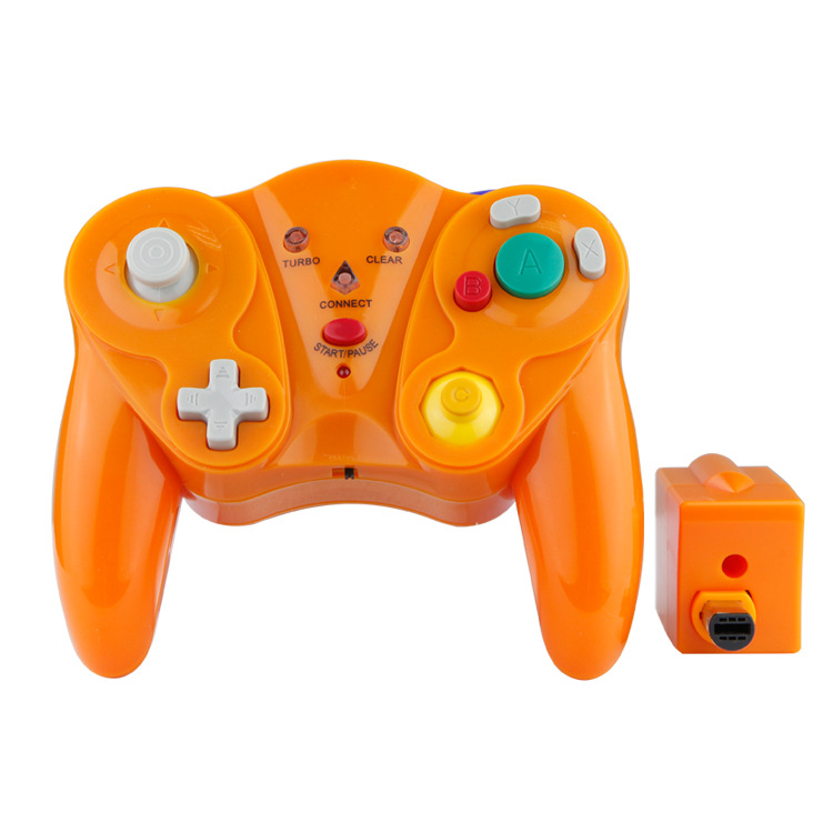 

HY-5201 2.4G Wireless Gamepad Joypad for Gamecube NGC Vibration Turbo Clear Joystick Game Controller Games Accessories