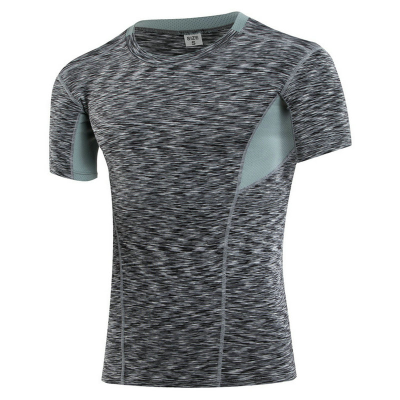 

Hot Sale Quick Dry Athletic Workout Yoga shirts Men Fitness Tops Sports Plus large size XXL t shirts Gym Man Running Clothes, Blue