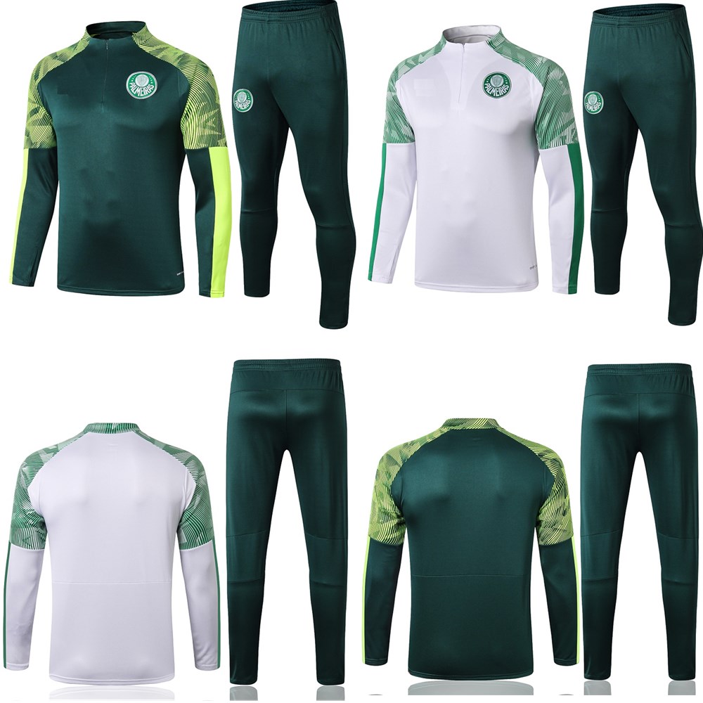 

New 2020 2021 adult kit Long sleeves Palmeiras jacket uniforms tracksuits soccer jersey 20 21 train football coat training suit, As shown in illustration