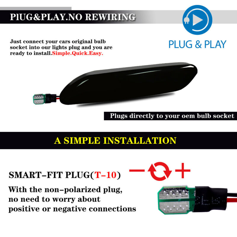 

Diodes Turn signal Safety Smoked Dynamic For MINI Cooper R60 Countryman, As pic