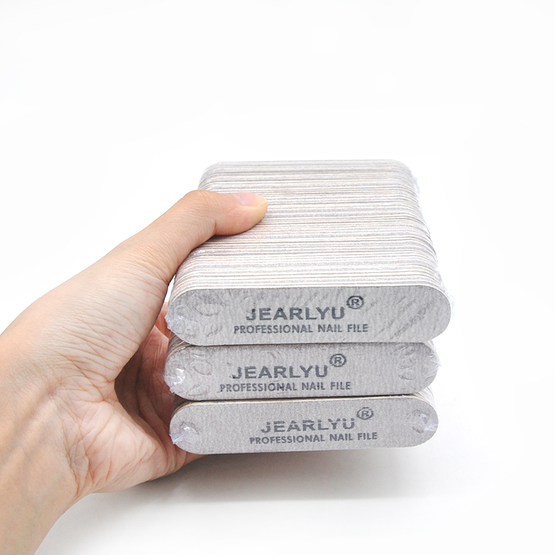 

200Pcs Nail File Grey Sandpaper Nail Buffer Wooden Alongamento De Unha Professional Accessories Polisher Manicure Tool Lima
