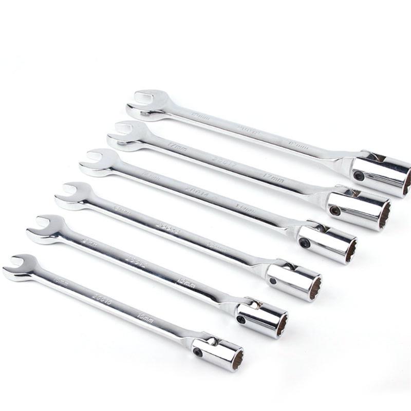

Newest 6 pcs Flex Socket And Open Wrench Set Metric Automotive Shop Tools Unique Tool