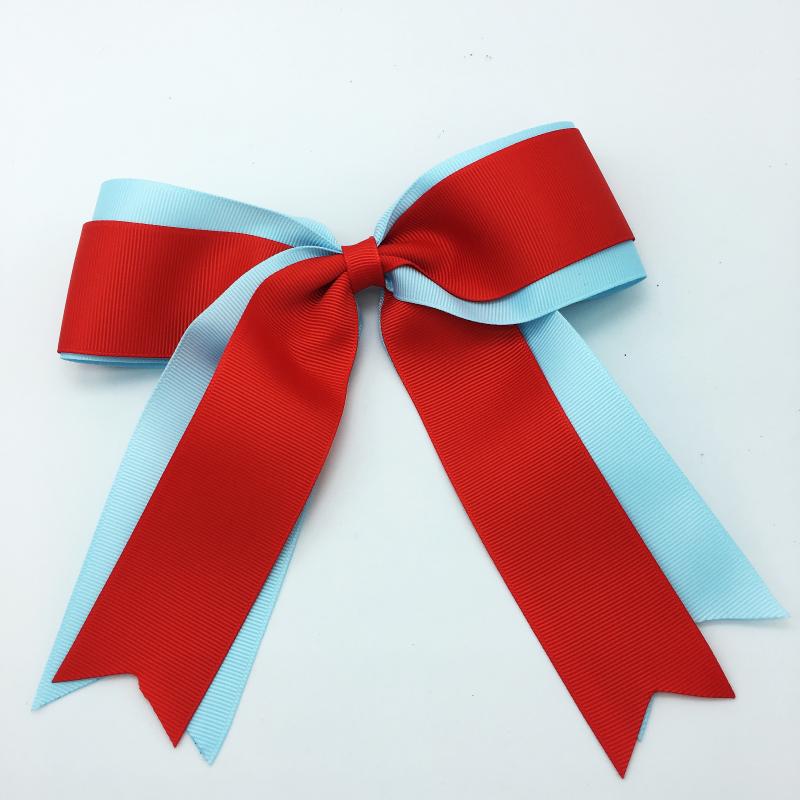 

10PCS/SET 7" Girls 7 Inch Large Cheer Bows Elastic Band Hair Bow Hair Accessories