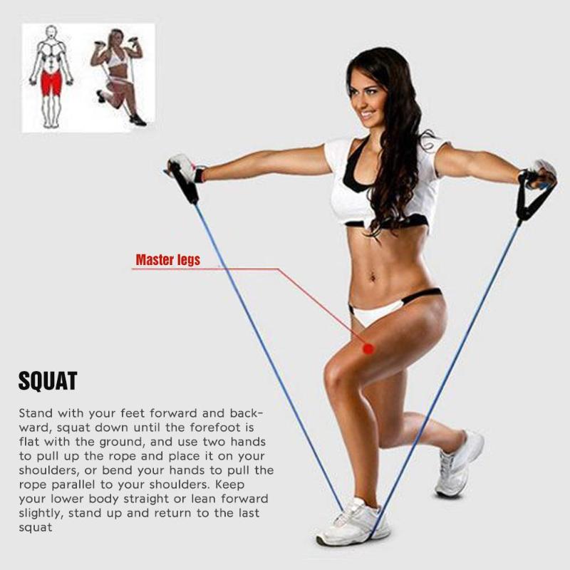 

Portable 5 Color Foam, Latex Puller Stretch Arm Apparatus Tension Band Fitness Pull Rope Muscle Training Equipment Removable