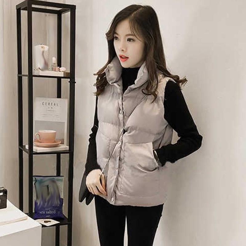 

Women Arrival Slim Coats New Brand Women Sleeveless Jacket Winter Vest Female Slim Vest Women' Windproof Warm Waistcoat, Black