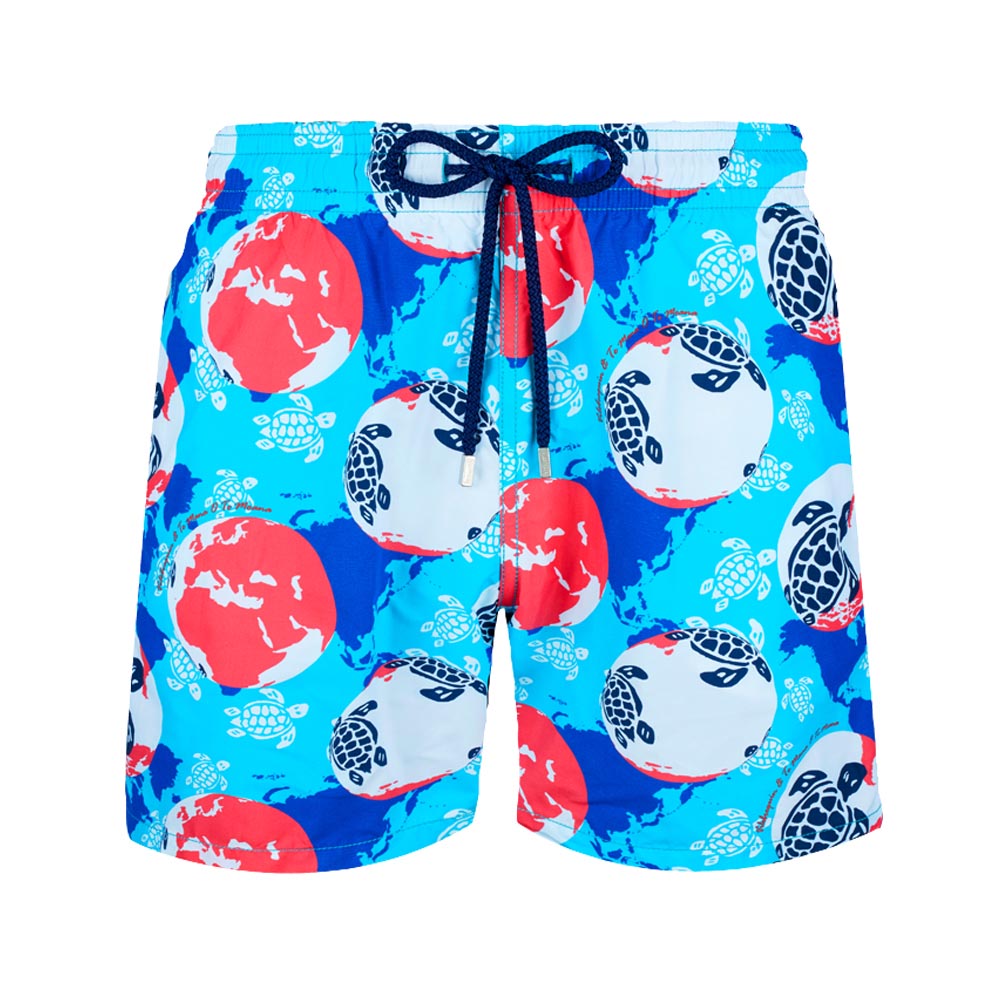

Vilebrequin spandex shorts MEN SWIMWEAR ULTRA-LIGHT AND PACKABLE RONDE DES TORTUES AQUARELLE Casual Shorts ZFZS, C3