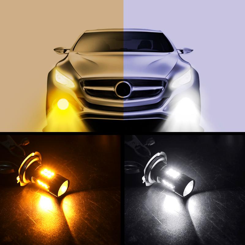 

H7 H8 H11 9005 9006 LED Lights 12V 3030 21SMD 1200LM 6000K Fog Lights Bulb Car Running Light LED Auto Car Headlight 1 Pair