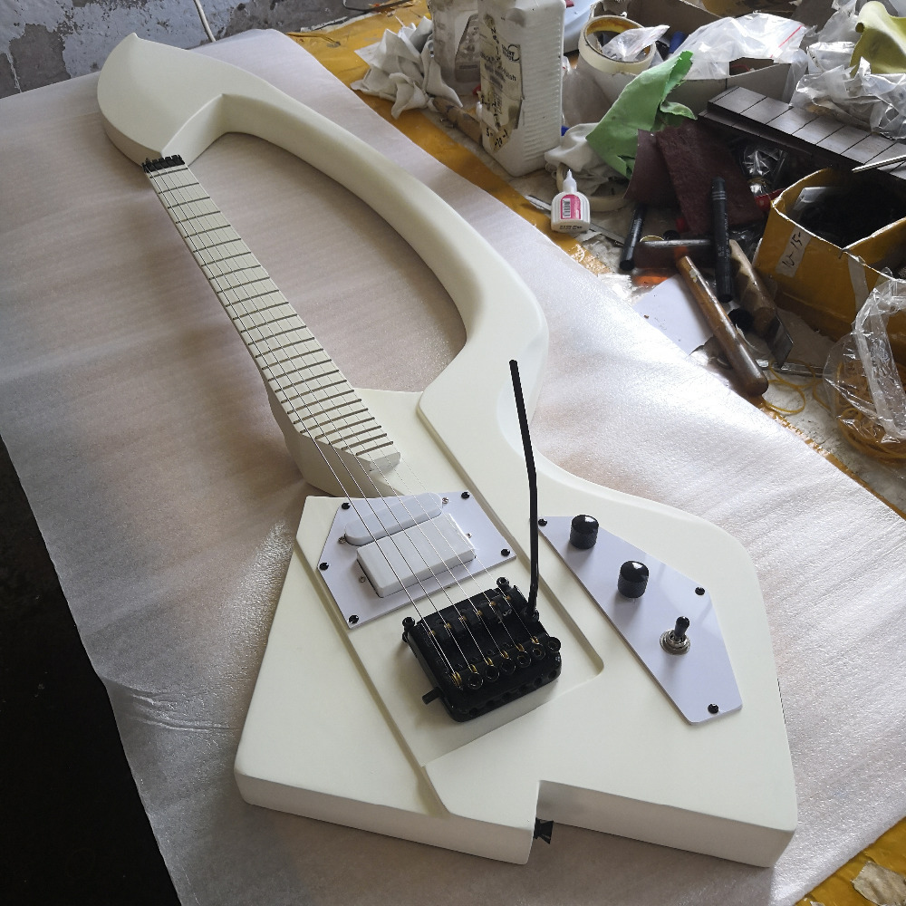 

New Custom Prince white guitar Jerry Auerswald Model C white Prince Symbol electric guitar Multi Color Available China Guitars