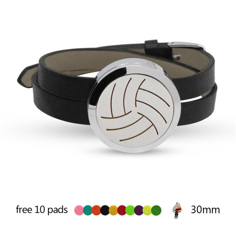 

Volleyball tree of life Stainless Steel Aroma diffuser Bracelet Magnetic Diffuser locket slide Perfume Locket bangle 10 Pads
