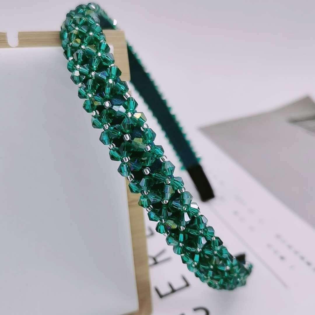 

Headband Red Diamond Headbands for Women of Party with Crystal 12 Pcs Designer Head Bands Rhinestone Headbands