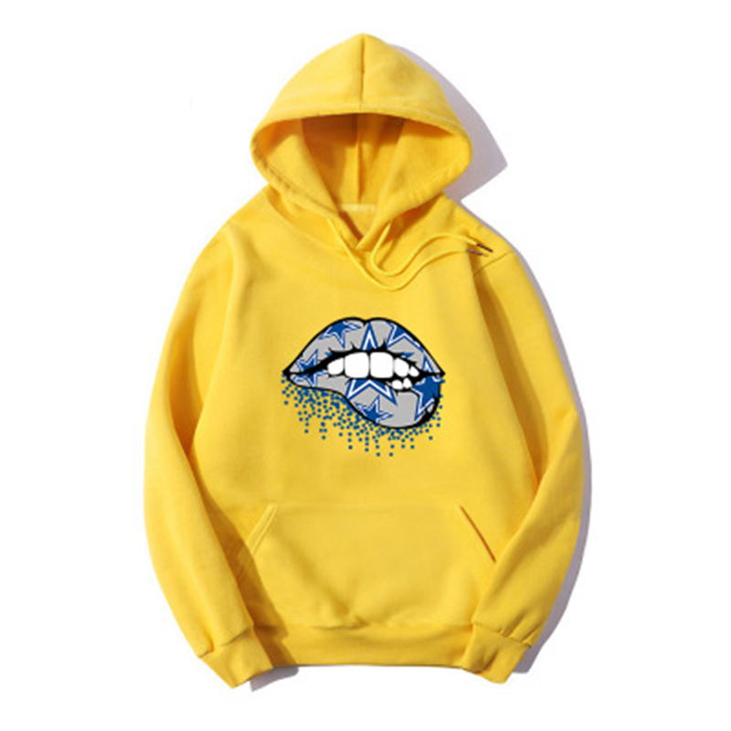

Cartoon Lips Print Sweatshirt Fleece Women Hoodies Long Sleeve Autumn Winter Casual Loose Harajuku Hooded Pullovers Bluza Damska, Ly2009161 gray