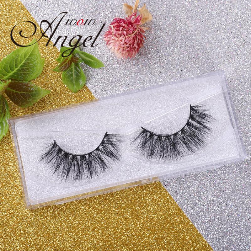 

WOWANGEL 3D Mink Eyelashes Natural Thick Soft False Eyelashes Lashes Full Strip Handmade Crossing Mink Eye Lashes Extension A14